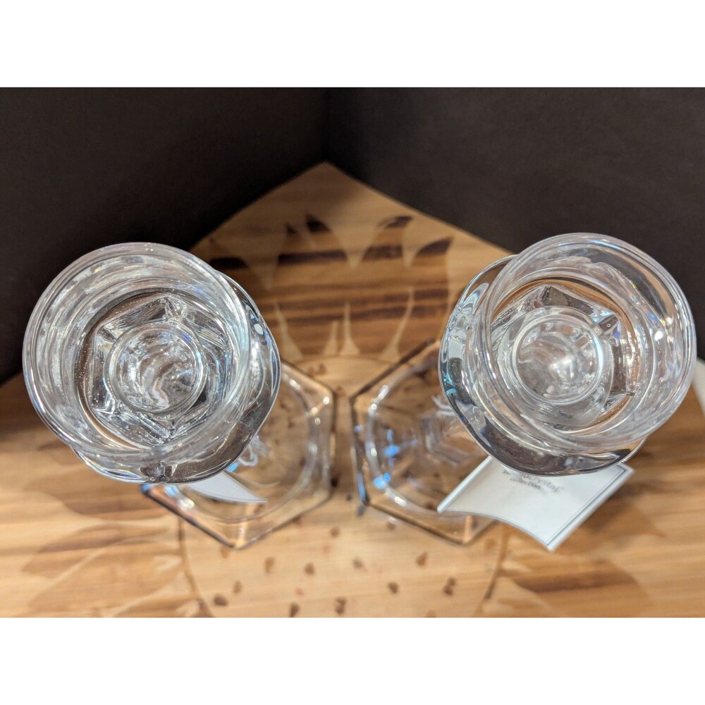 Studio Silversmiths Crystal Candlesticks ~ Candle Holders ~ 10" tall - Picture 7 of 14